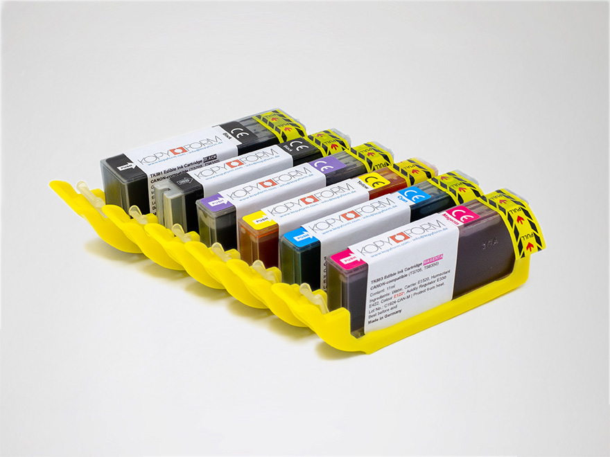 Edible ink in cartridges for Canon