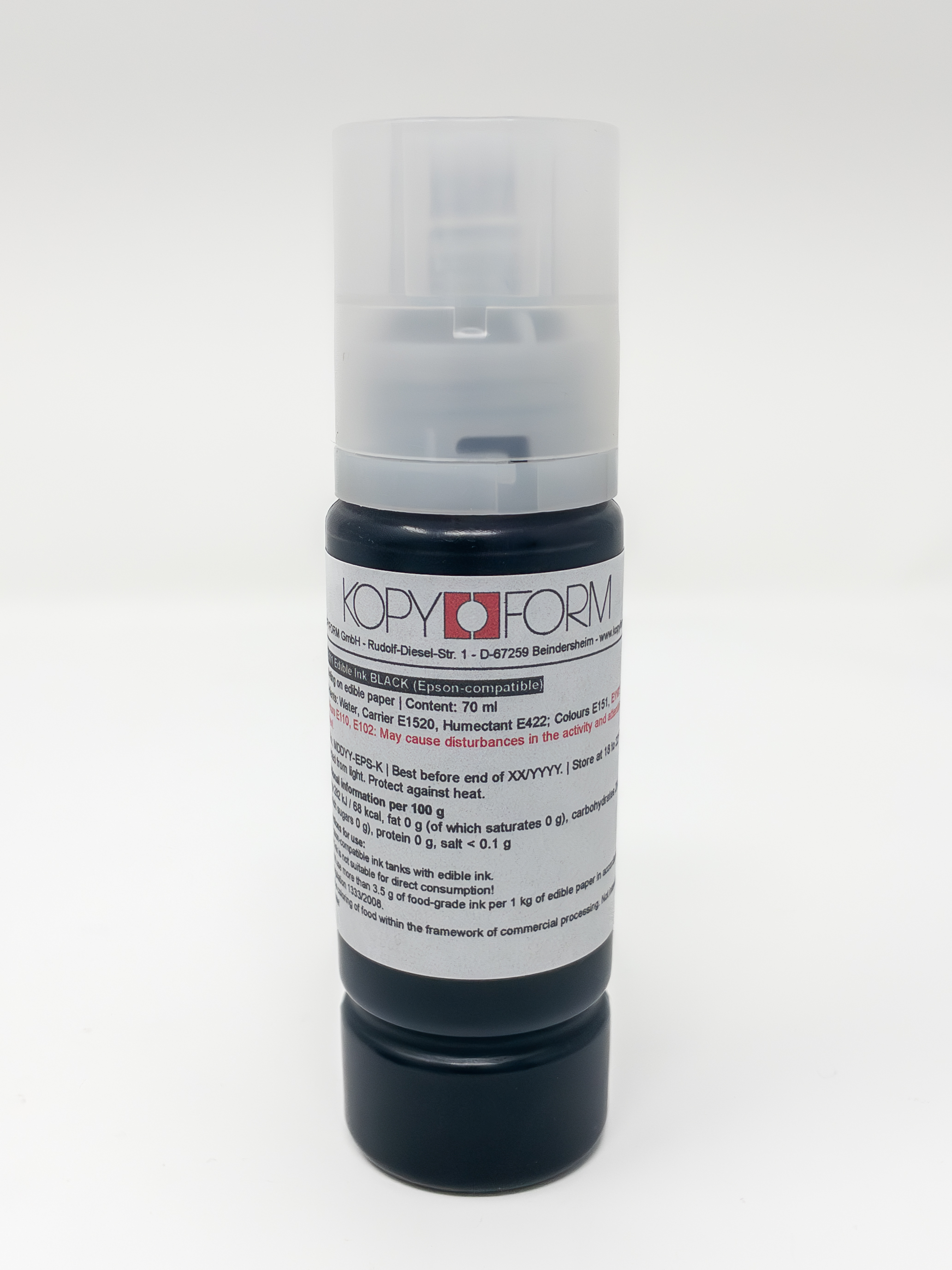 Edible ink in bottles for EPSON printers