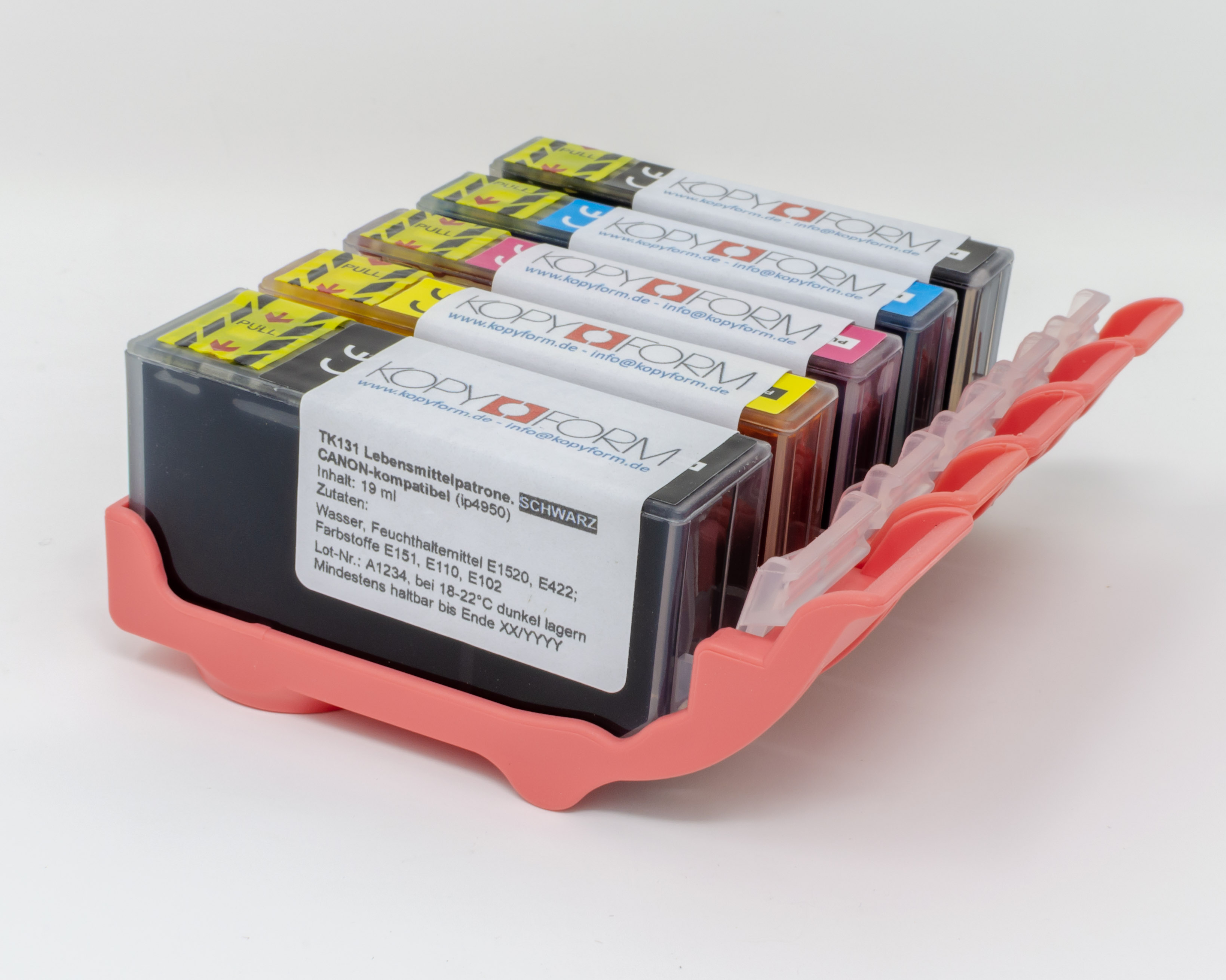 Edible ink cartridges PGI-525 / CLI-526 (TK130)