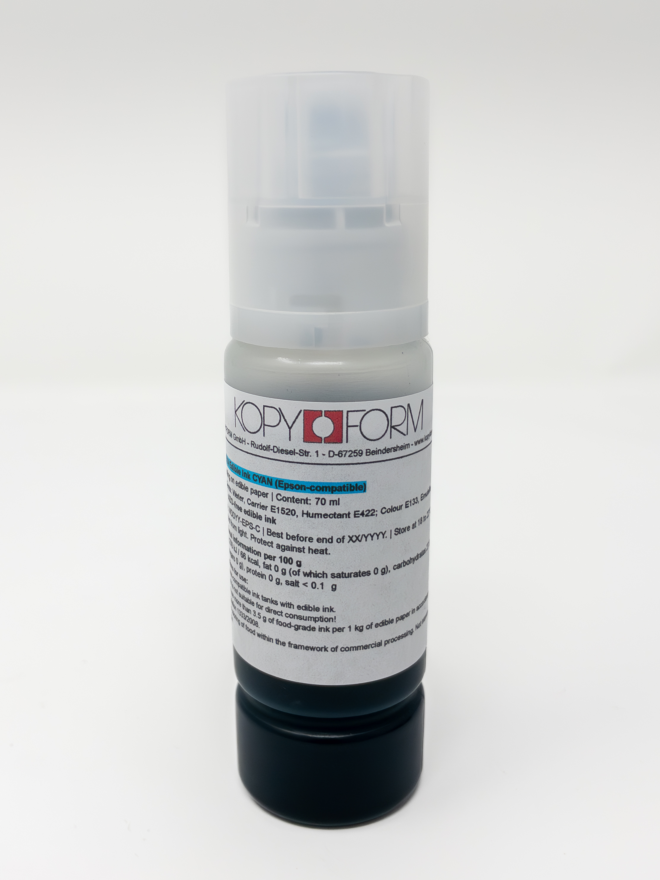 Edible ink in bottles for EPSON printers