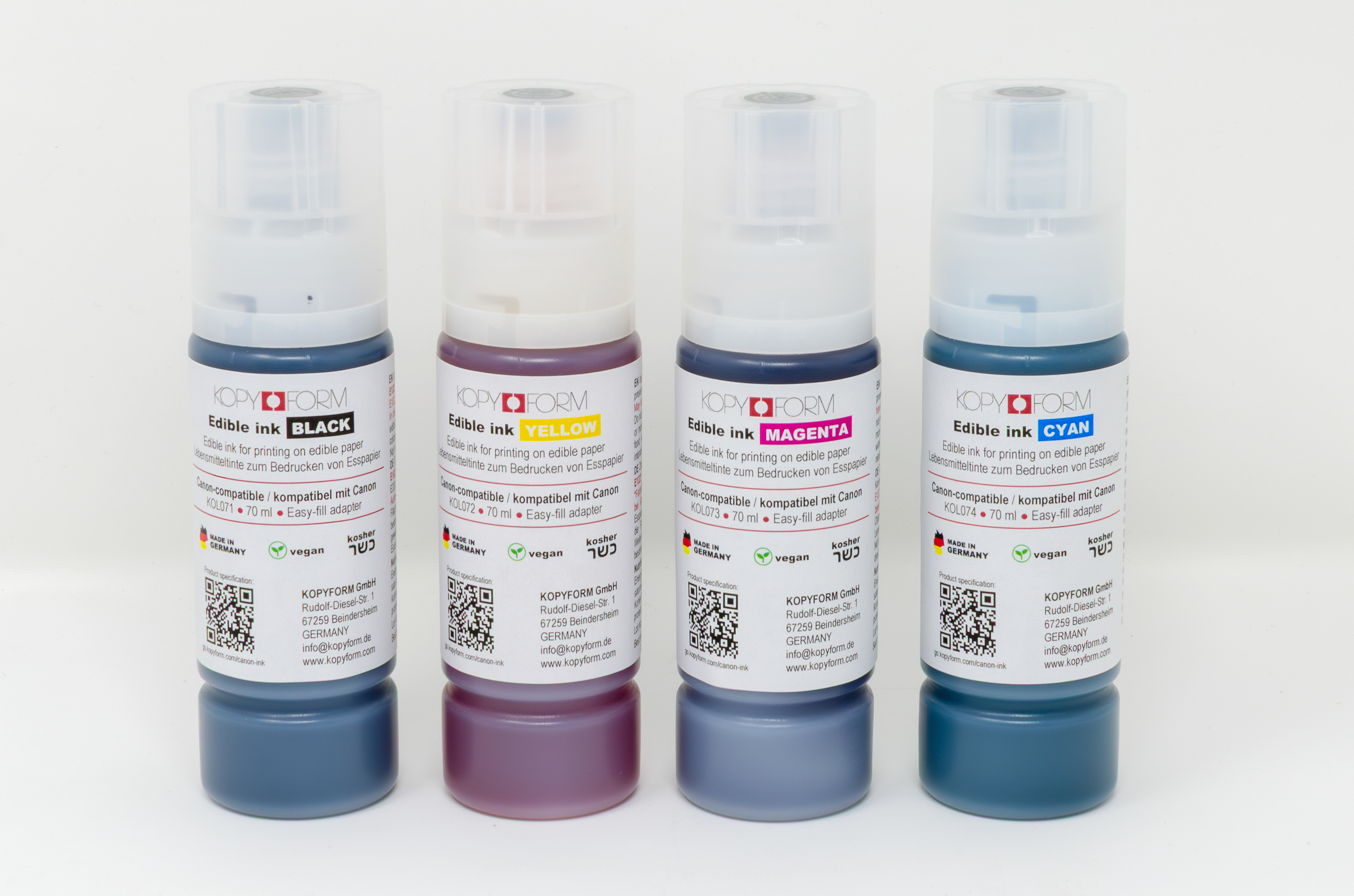 Edible Ink in Bottles for Canon Printers