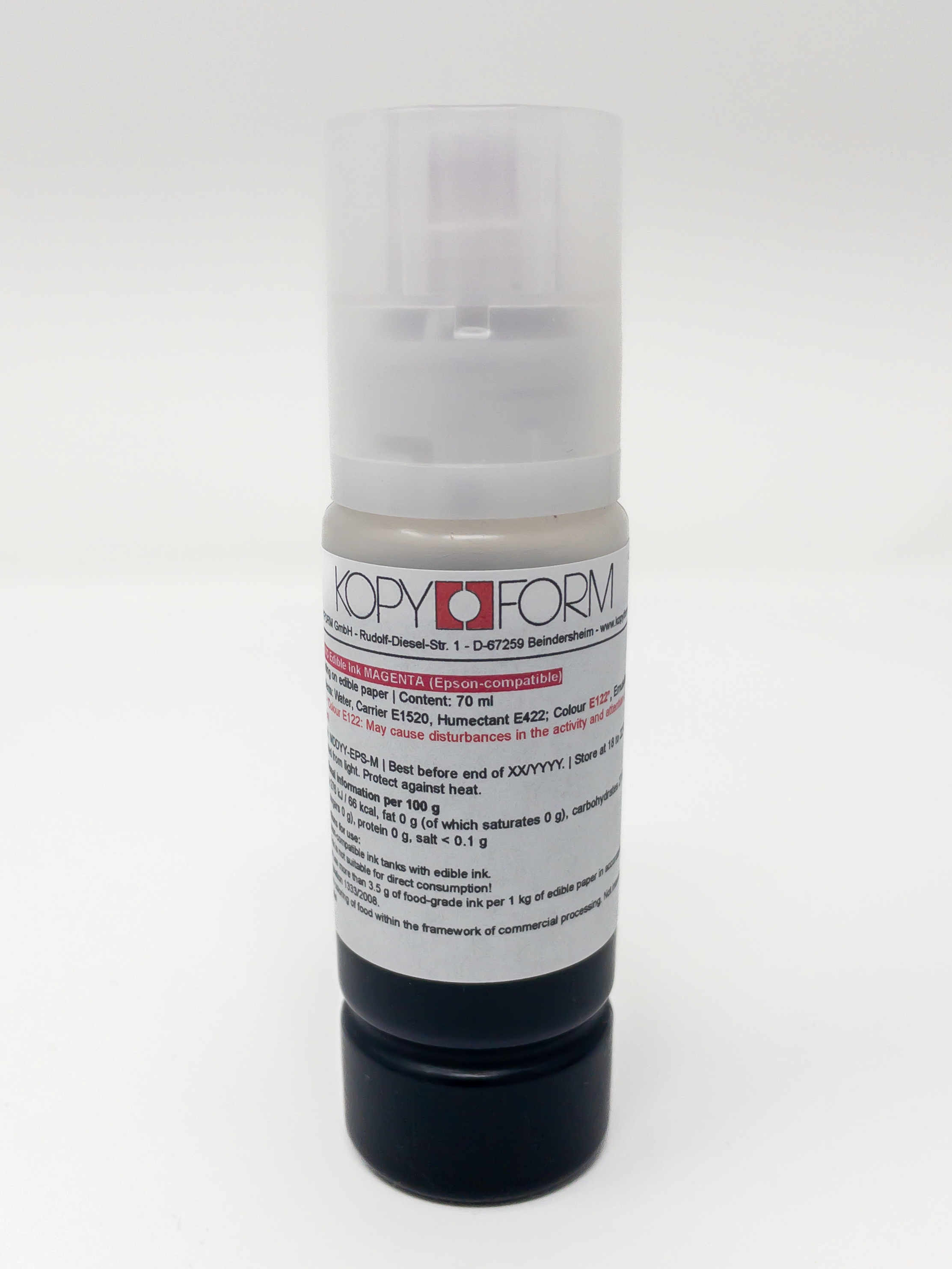 Edible ink in bottles for EPSON printers