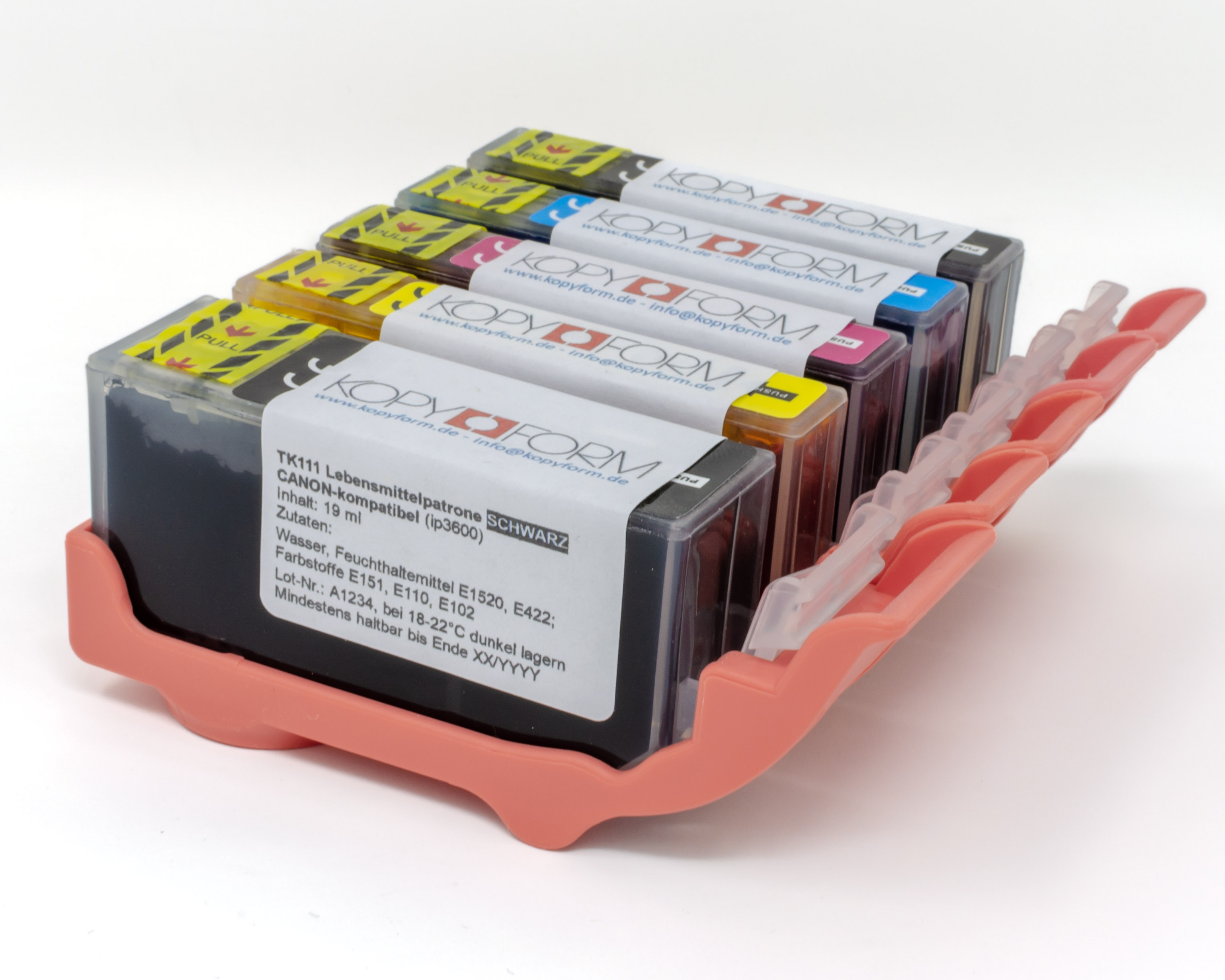 Edible ink cartridges PGI-520 / CLI-521 (TK110)